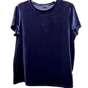 GAP  Velvet Blue Blouse Size L